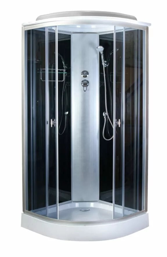 Душевая кабина Aquapulse 4021D grey black тонированное стекло 80*80*220