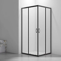 Душевой уголок Veconi Rovigo RV-101B 90x90, профиль черный