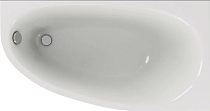 Акриловая ванна Aquatek Дива 150х90 R без фронтального экрана, без гидромассажа, без опоры(каркаса)