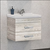 Тумба Comforty Никосия 60 дуб белый с раковиной Fest 60 F01